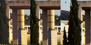 M�g 60x90 cm (!!!) m�retben nyomtatva is igen tisztess�ges min�s�get produk�l az Epson (b) �s a Nikon &copy; is. Egy kicsit agressz�vebb �les�t�s j�t az epsonnak :-)